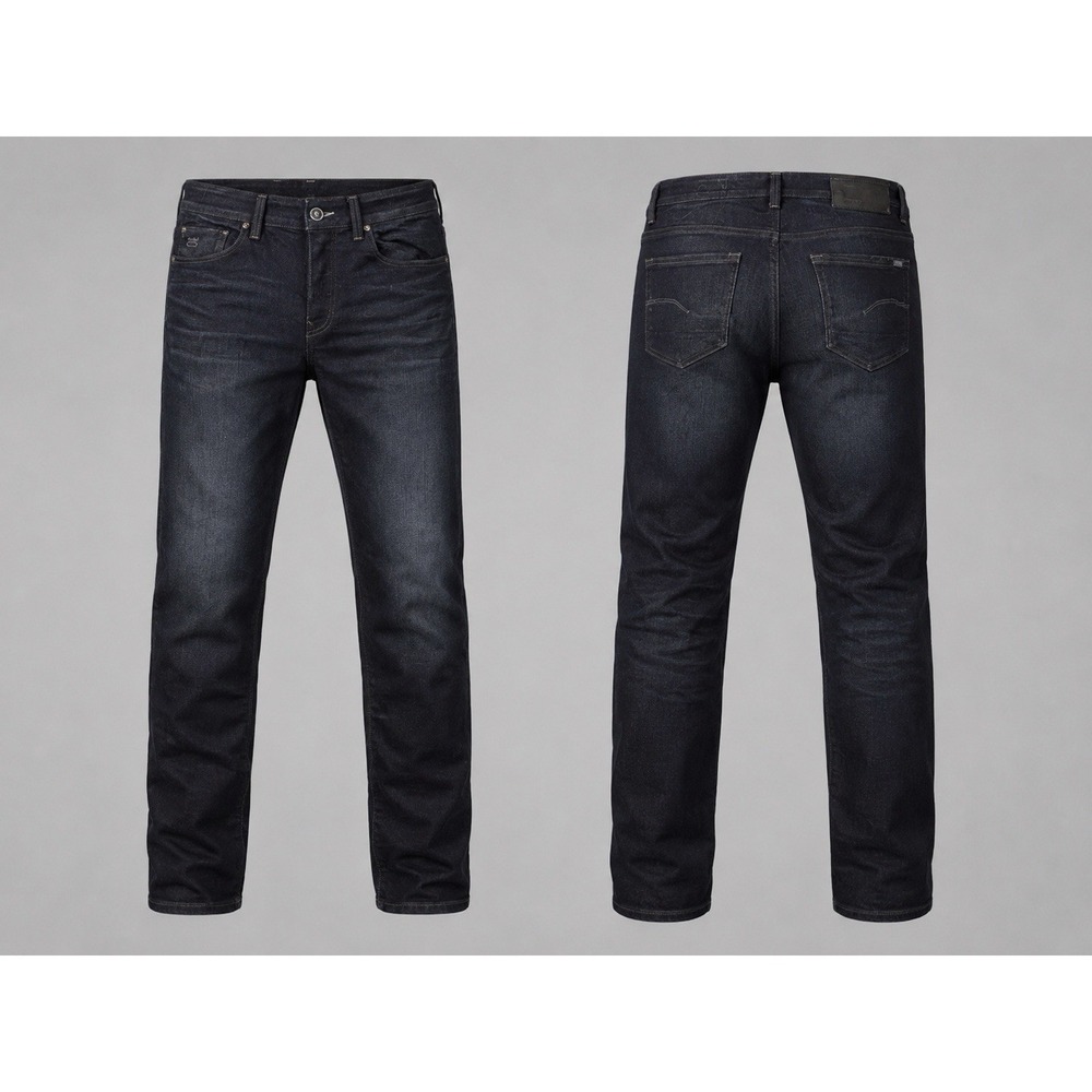 G-Star Raw 3301 Slim Tapered Jeans 34x32 Raw Denim Button Fly